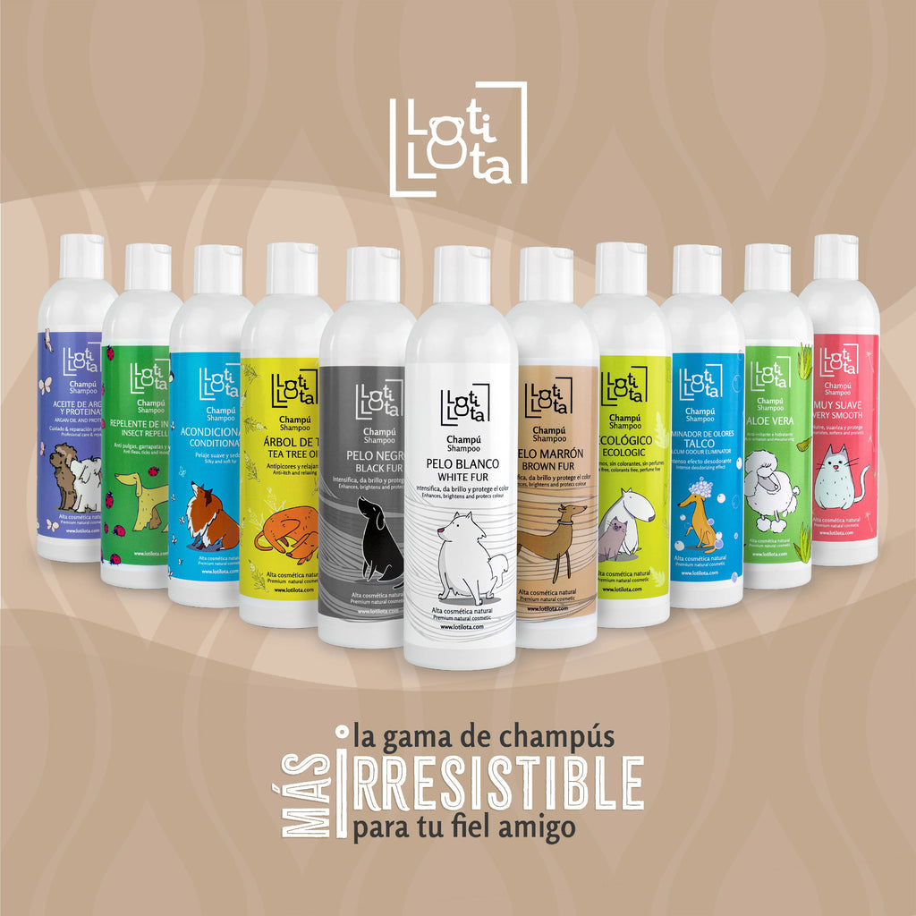 Loti Lota Champú para Perros de Pelo Marrón 500 ml