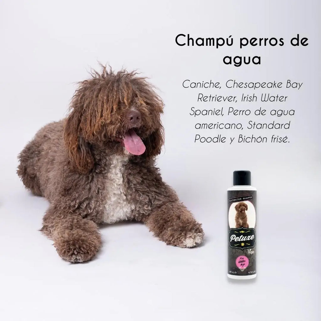 PETUXE Champú Vegano para Perros de Agua – Hidratación y definición de rizos