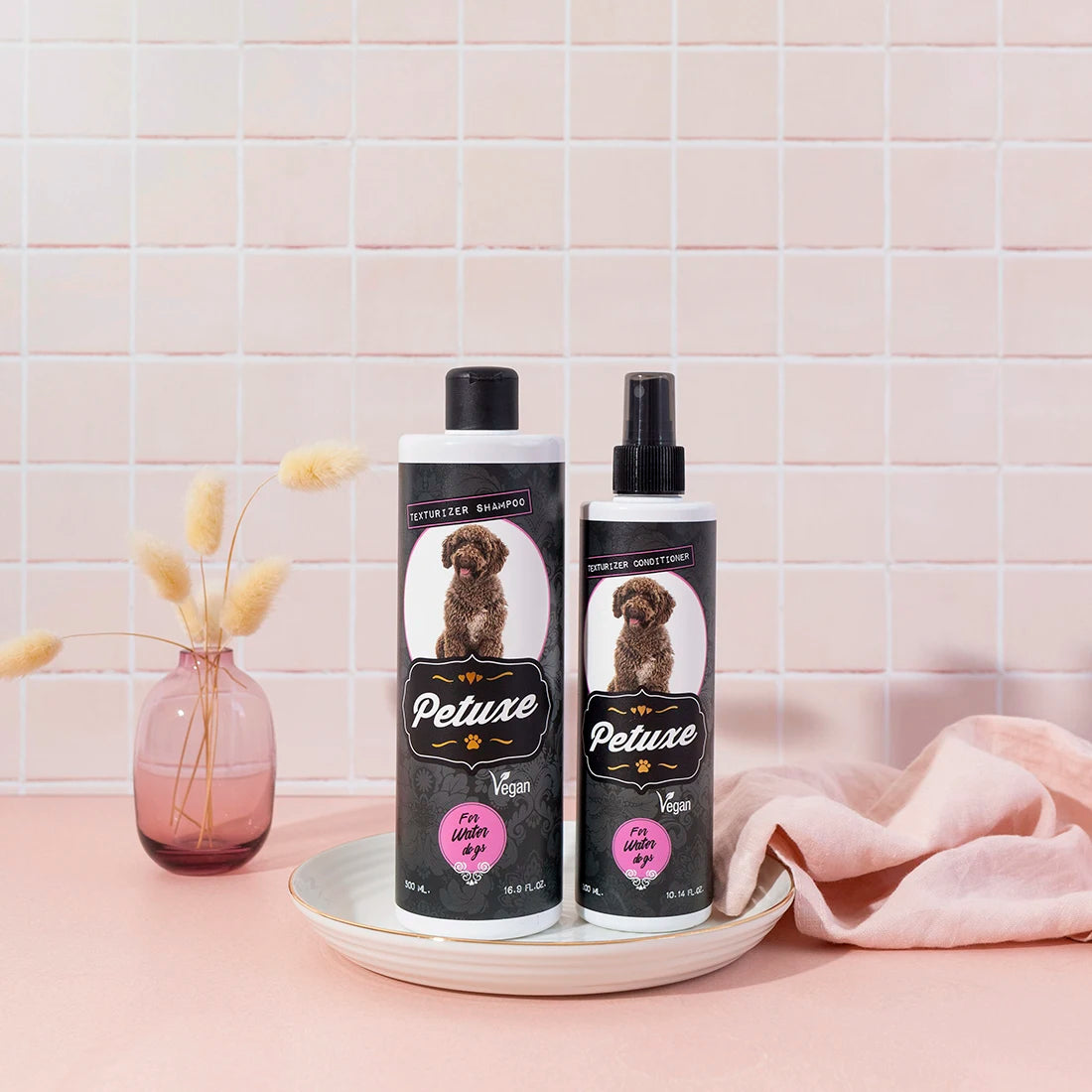 PETUXE Champú Vegano para Perros de Agua – Hidratación y definición de rizos