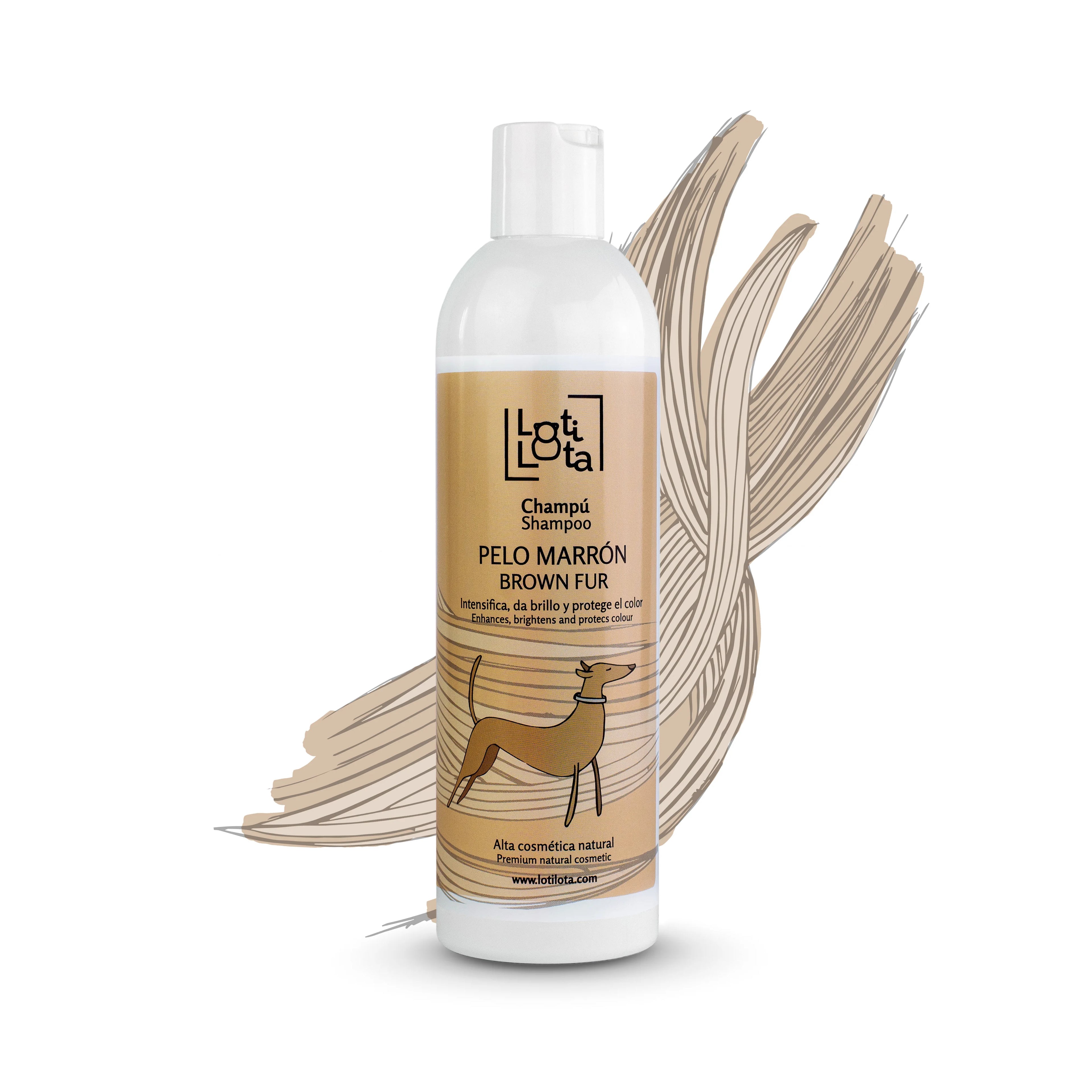 Loti Lota Champú para Perros de Pelo Marrón 500 ml