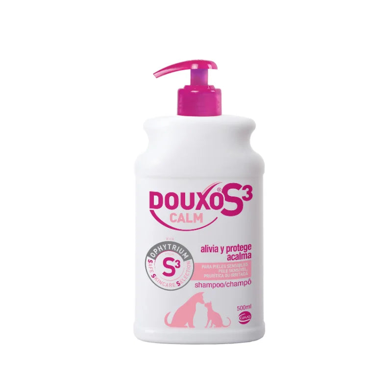 DOUXO S3 Calm Champú para perros y gatos – piel sensible e irritada