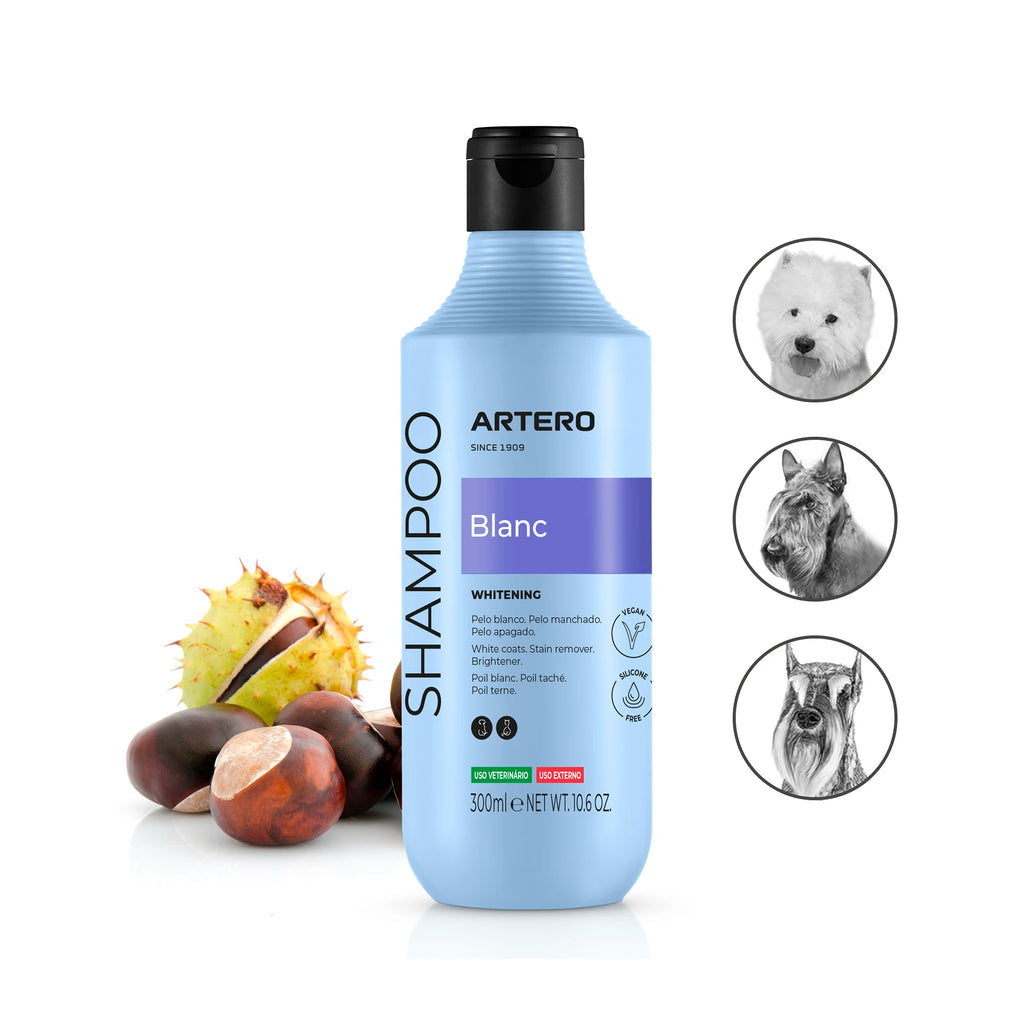ARTERO Blanc Champú para Perros de Pelo Blanco y Negro 300 ml
