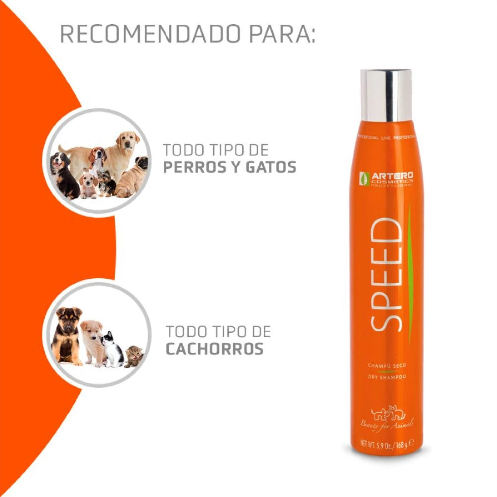 ARTERO Speed Dry – Champú en seco para perros y gatos 300 ml