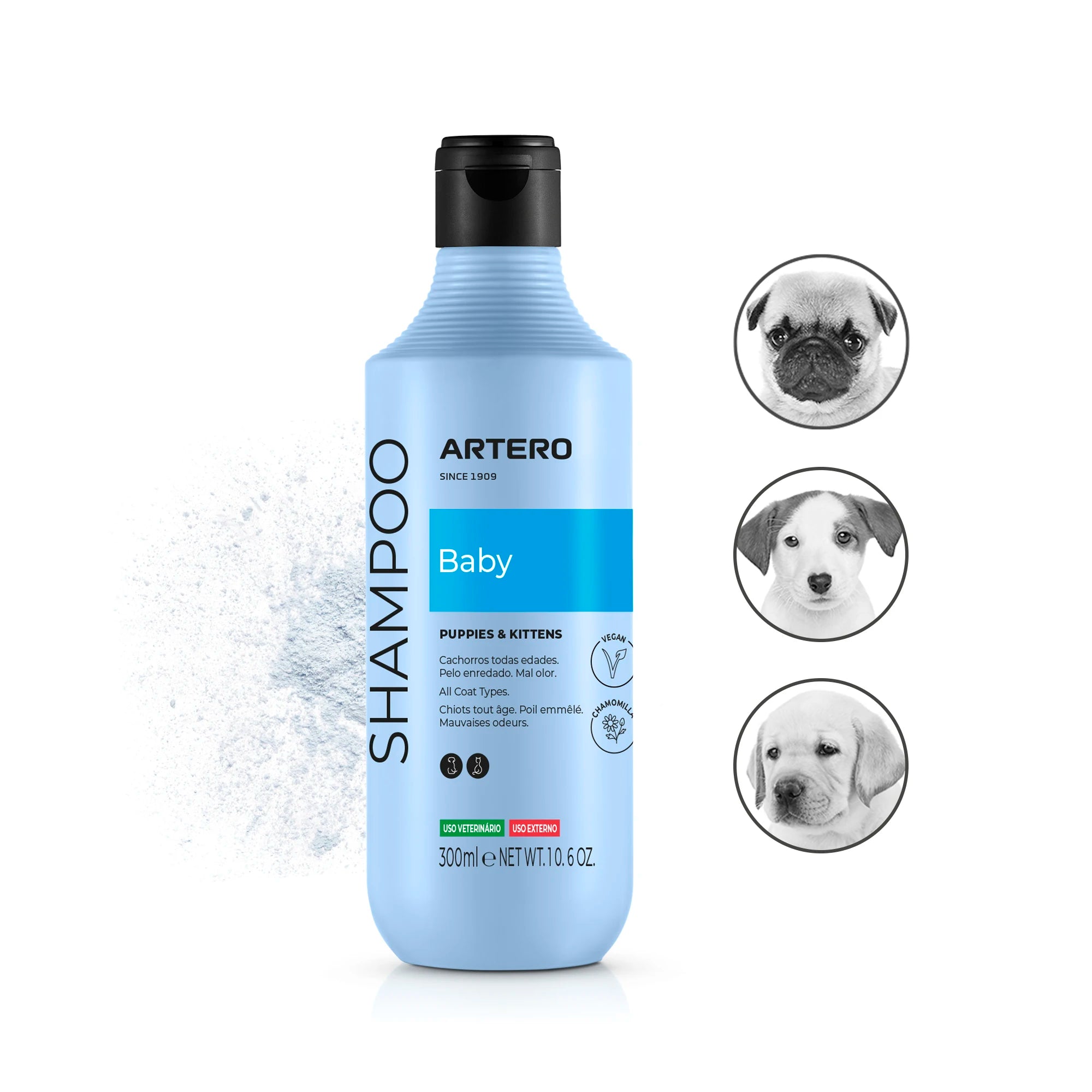 ARTERO Baby Champú para Cachorros y Pieles Sensibles 300 ml