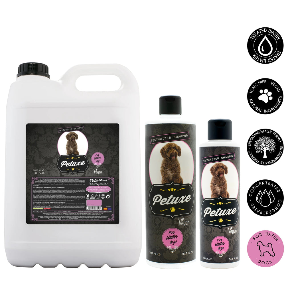 PETUXE Champú Vegano para Perros de Agua – Hidratación y definición de rizos