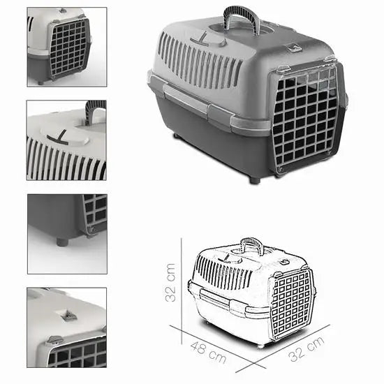 COTTECOT Nomade 1 Transportín para perros y gatos ligero apto para avión