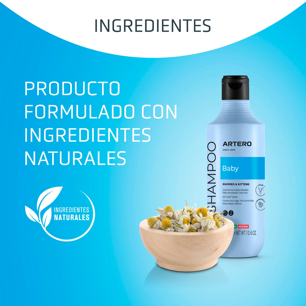 ARTERO Baby Champú para Cachorros y Pieles Sensibles 300 ml
