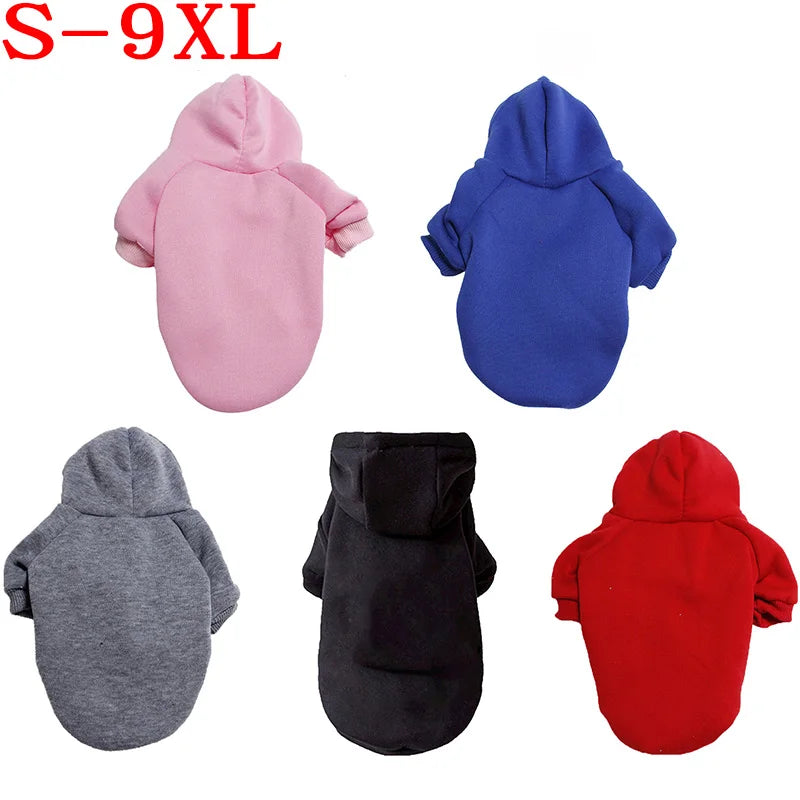 Sudadera para Perros con Capucha de Forro Polar Abrigo Cálido para Perros Pequeños, Medianos y Grandes