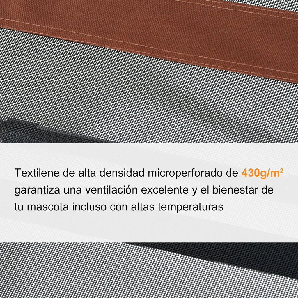 PawHut Cama Elevada Transpirable para Perros  Interior y Exterior