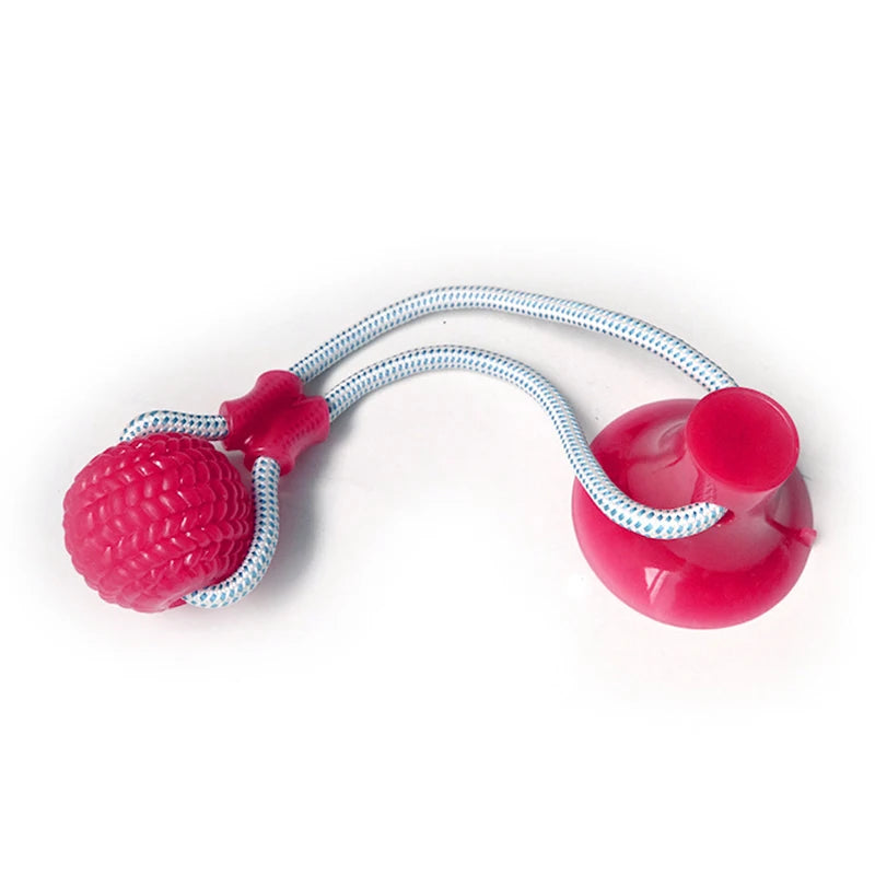 Juguete Interactivo para Perros con Ventosa y Pelota Mordedora