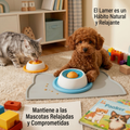 Lick Mat Interactiva para Perros y Gatos con Bola Antiestrés de Alimentación Lenta