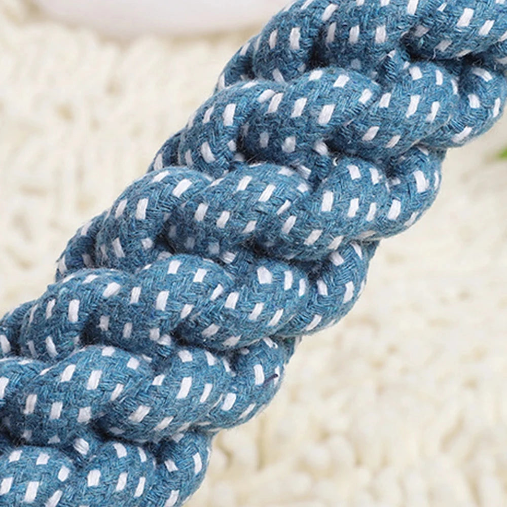 Cuerda Mordedora para Perros Doble Anillo Resistente para Juegos de Tirar