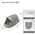 Tienda portátil para perros con protección solar e impermeable