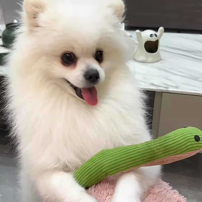 Serpiente de Juguete Interactiva para Perros Peluche Mordedor Antiestrés