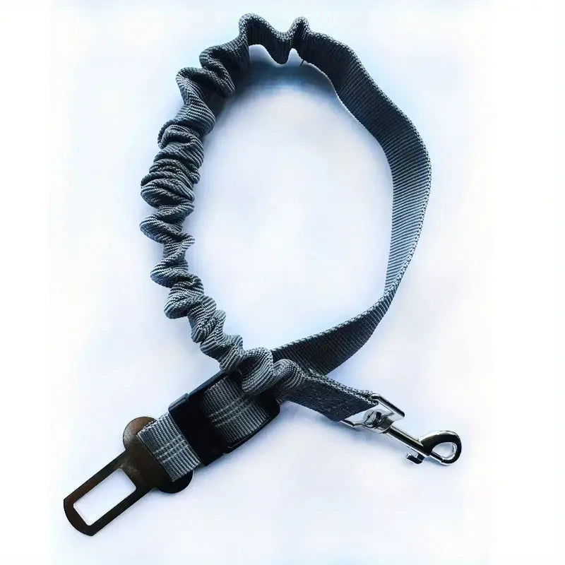 Cinturón de Seguridad Reflectante para Perros Ajustable y Elástico para Coche