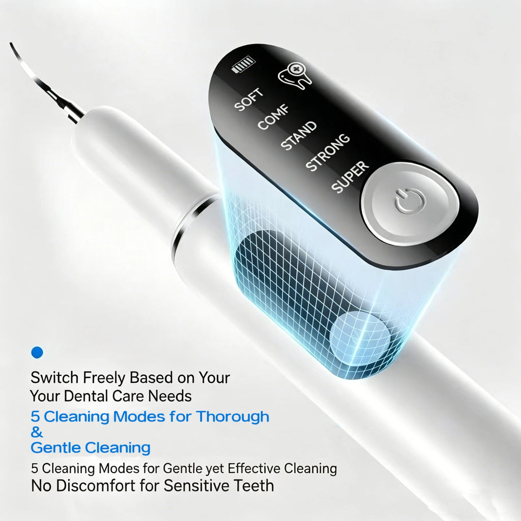 Limpiador dental ultrasónico para perros y gatos con luz LED y eliminación de sarro