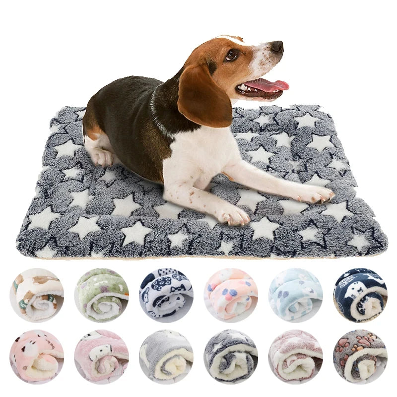 Manta y Colchoneta Suave para Perros y Gatos Cama de Invierno