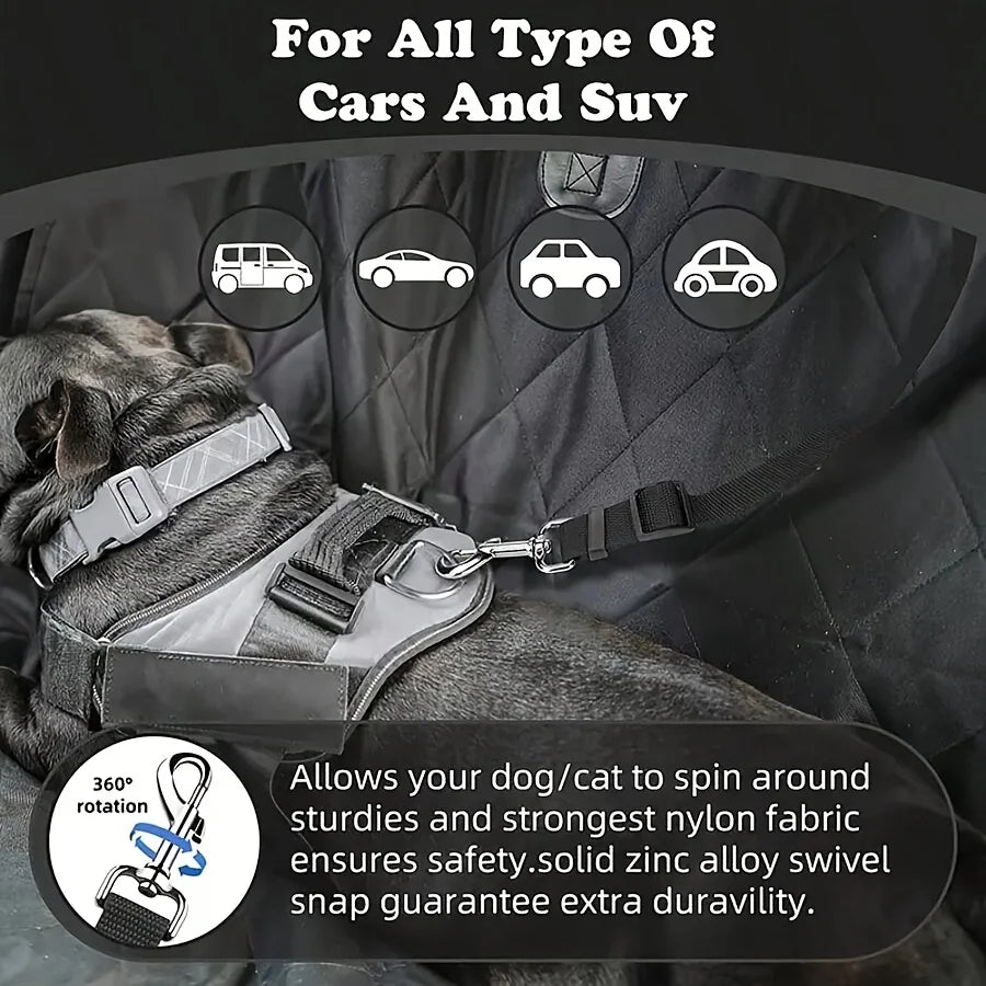 Cinturón de Seguridad para Perros para Coche Ajustable y Resistente