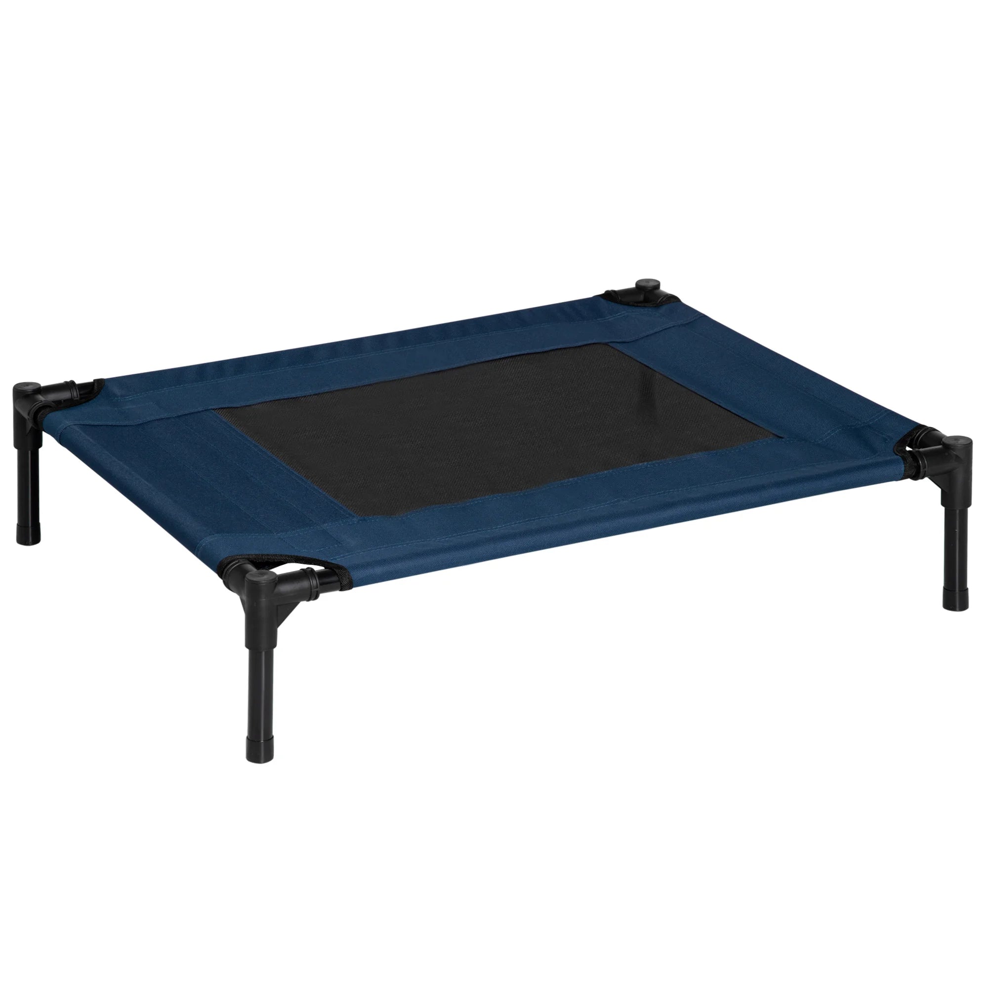 PawHut Cama Elevada para Perros con Malla Transpirable Azul