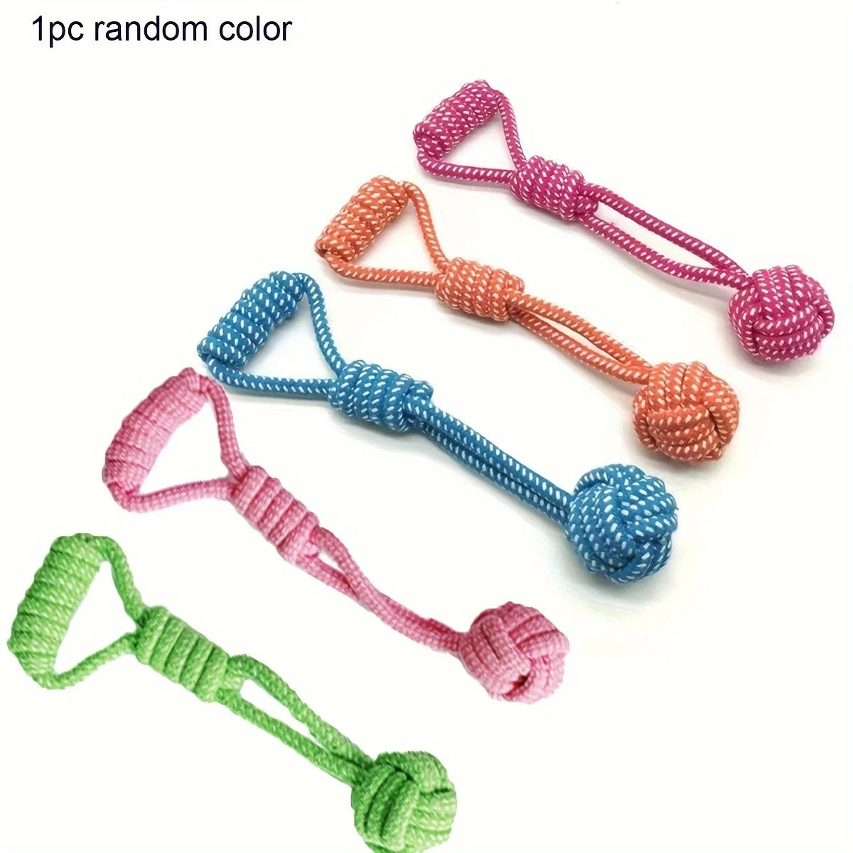 Cuerda Mordedora para Perros con Pelota Juguete de Tirar Resistente