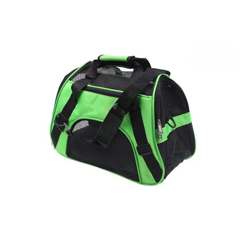 Transportín Plegable para Perros y Gatos con Malla Transpirable