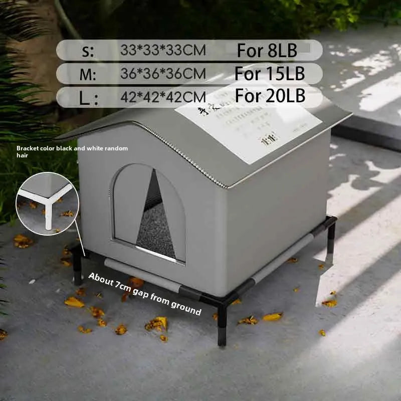 Caseta plegable impermeable para perros pequeños y gatos