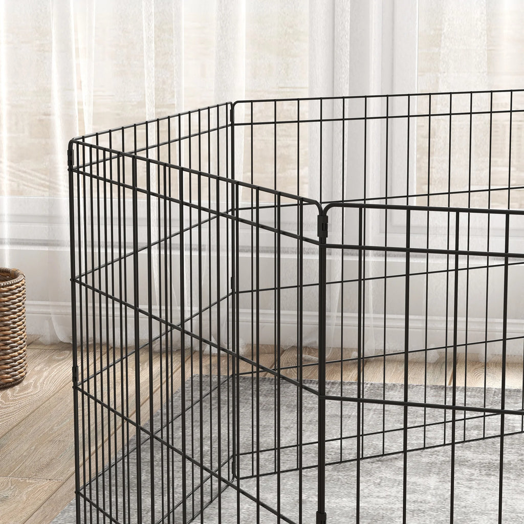 PawHut Parque plegable para perros con puerta y 8 paneles