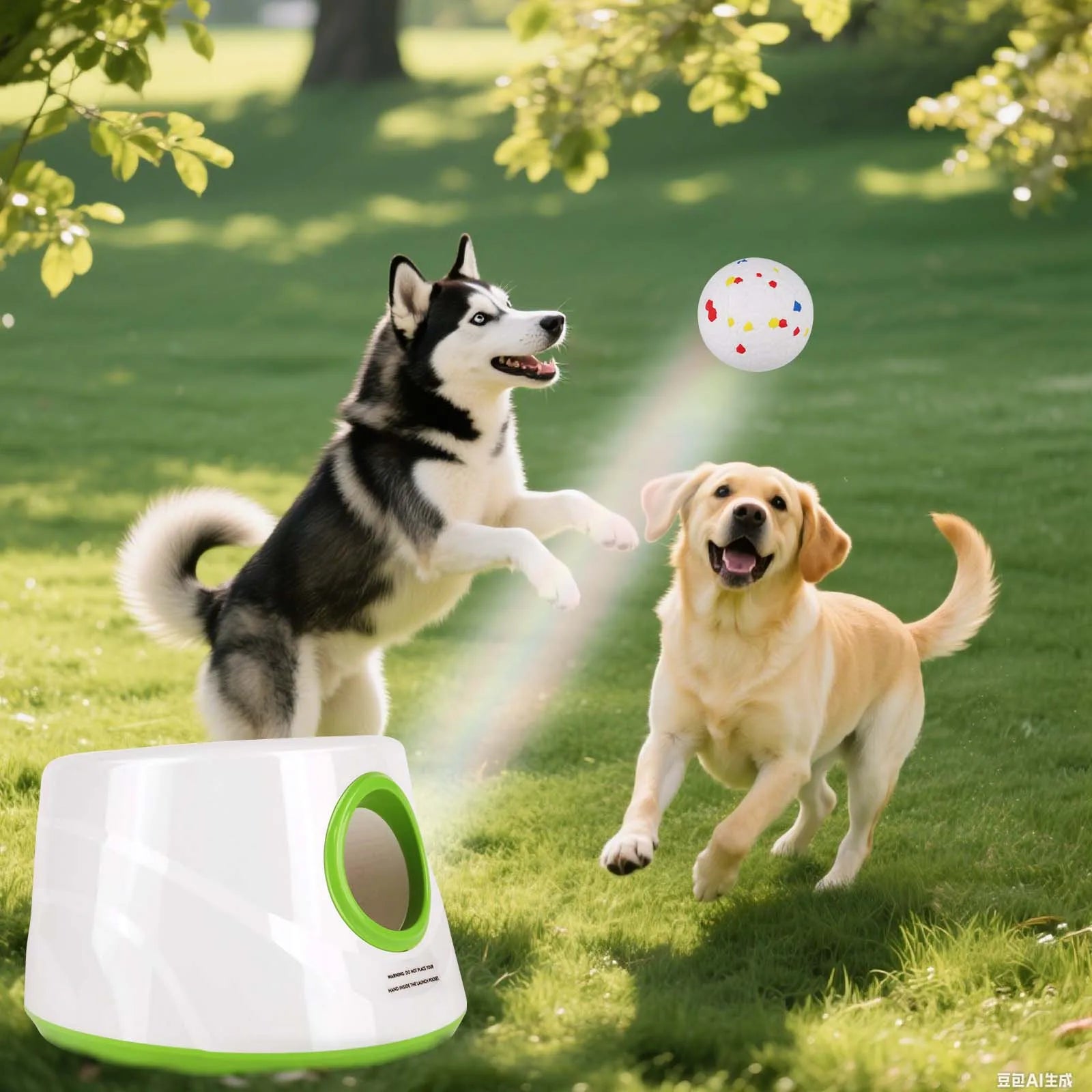 Lanzador Automático de Pelotas para Perros Juguete Interactivo Recargable