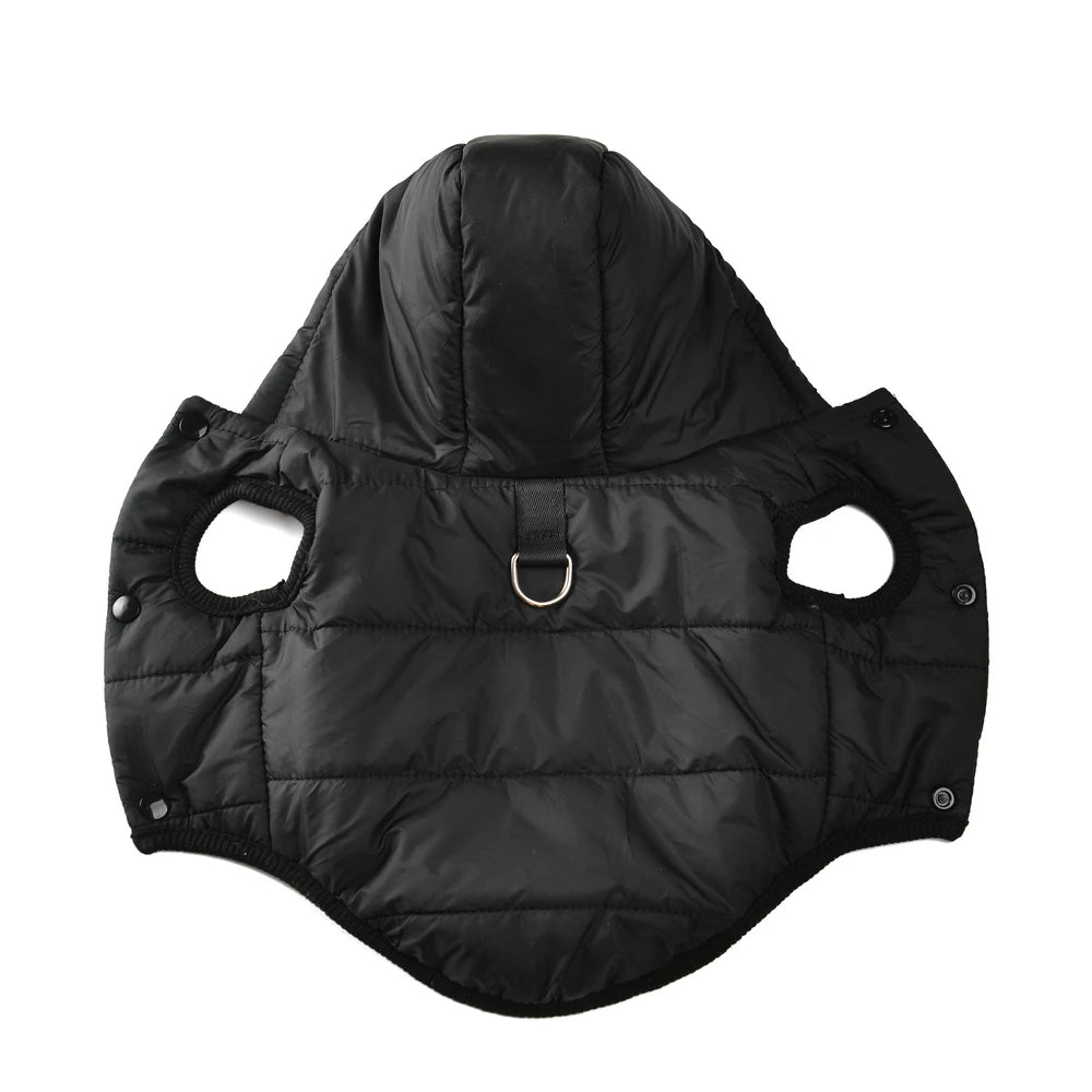 HOLAPET Sudadera Polar para Perros con Capucha y Anilla para Correa