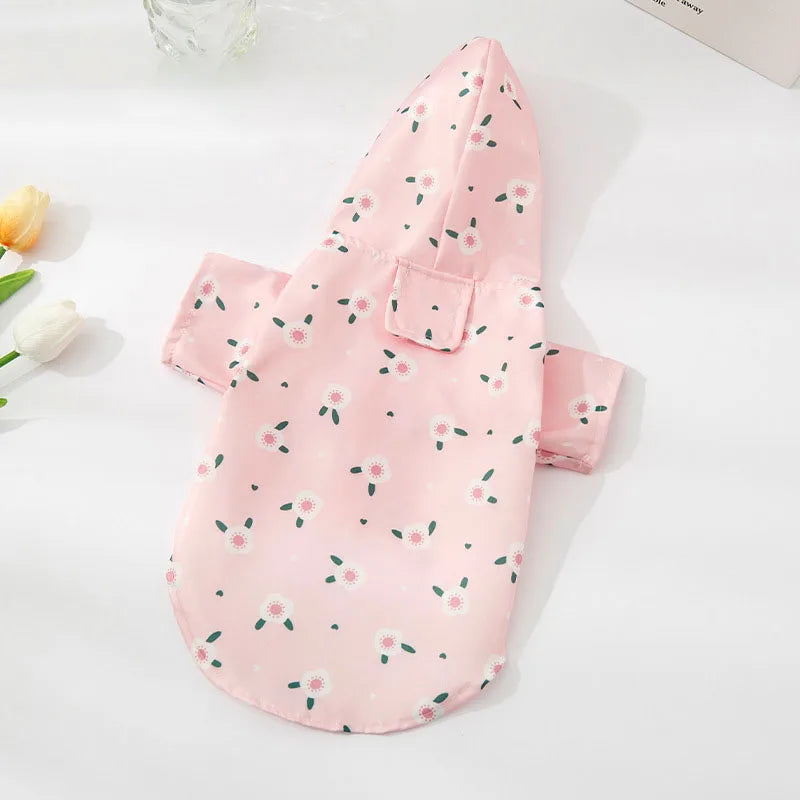 Impermeable para Perros pequeños y Gatos con Capucha Waterproof