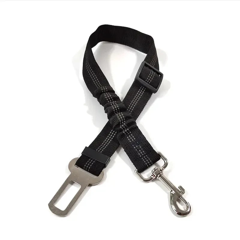 Cinturón de Seguridad Reflectante para Perros Ajustable y Elástico para Coche