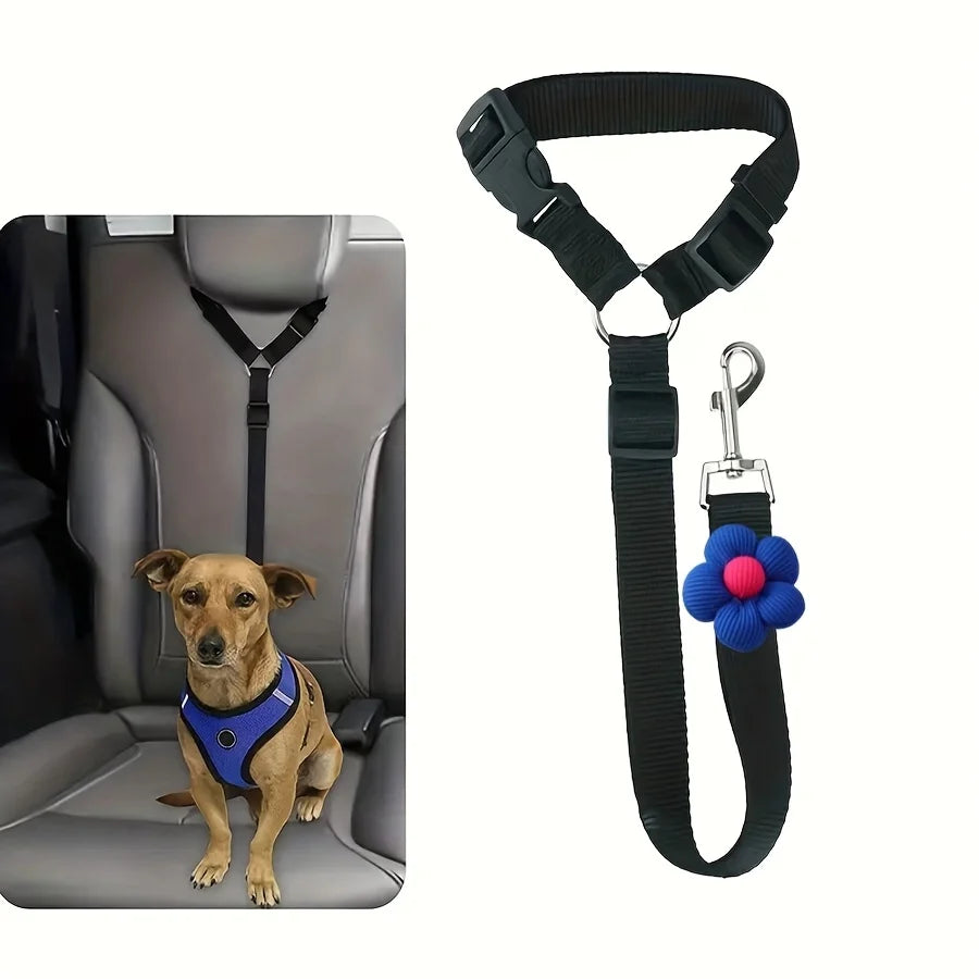 Cinturón de Seguridad para Perros para Coche Ajustable y Resistente