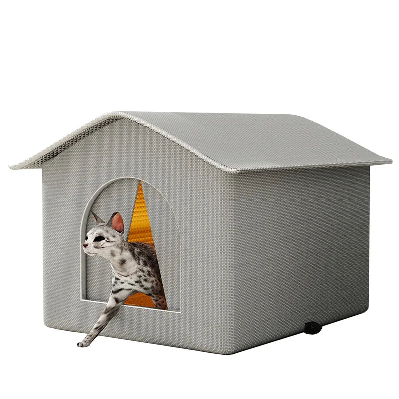 Caseta plegable impermeable para perros pequeños y gatos