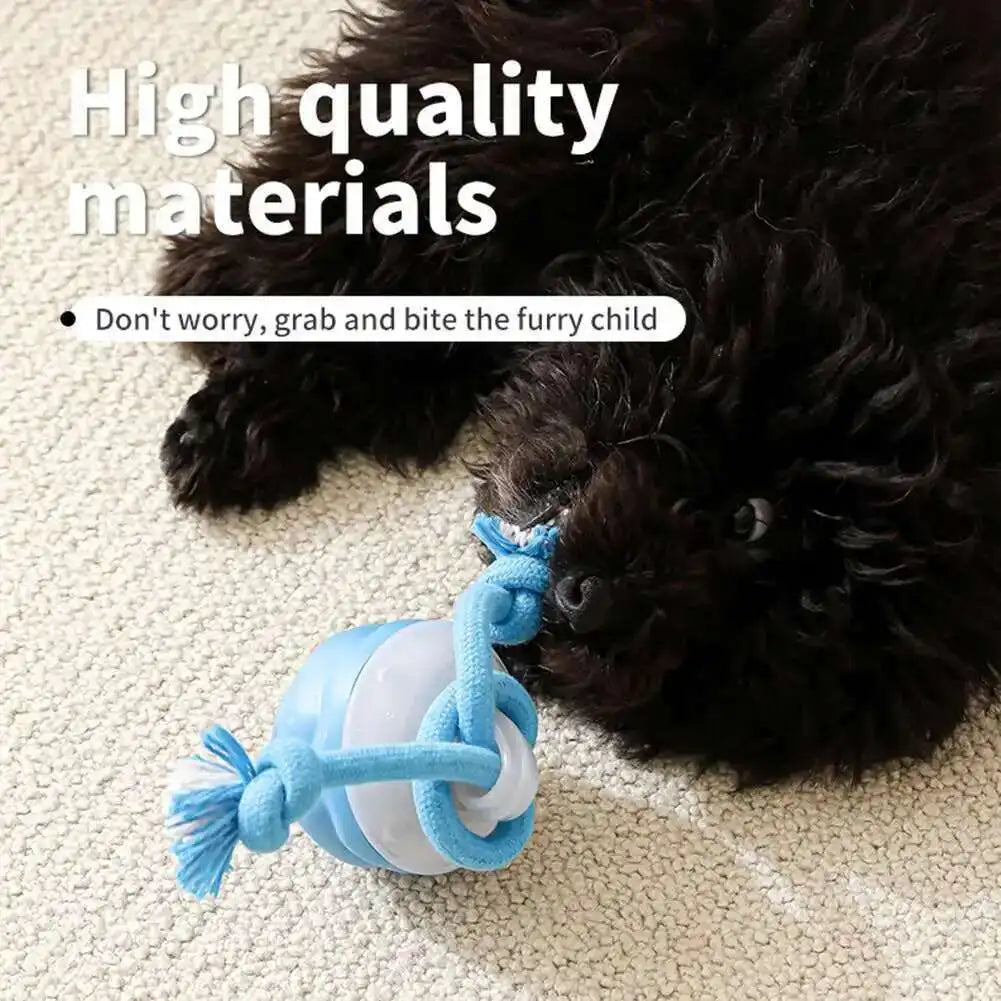 Pelota Inteligente para Perros con Movimiento Automático y Cuerda Interactiva
