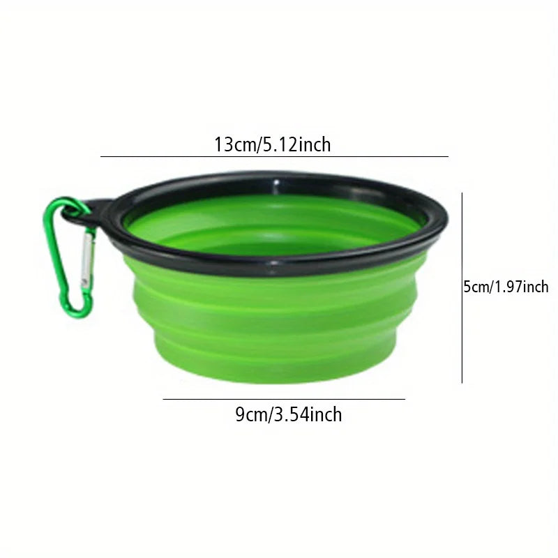 Cuenco Plegable para Perros Portátil de Viaje para Agua y Comida