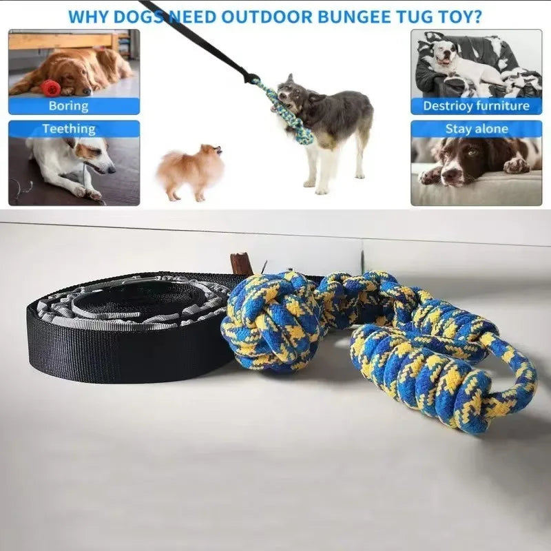 Juguete Colgante para Perros con Cuerda Elástica de Mordida