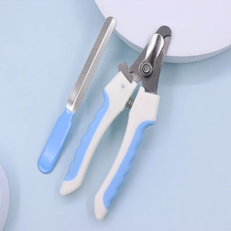 Cortaúñas de acero inoxidable para perros y gatos con mango ergonómico