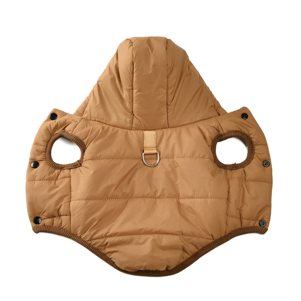 HOLAPET Sudadera Polar para Perros con Capucha y Anilla para Correa