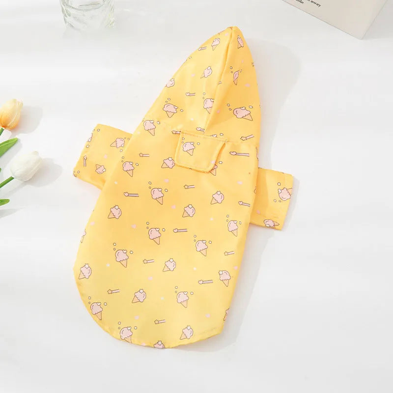 Impermeable para Perros pequeños y Gatos con Capucha Waterproof