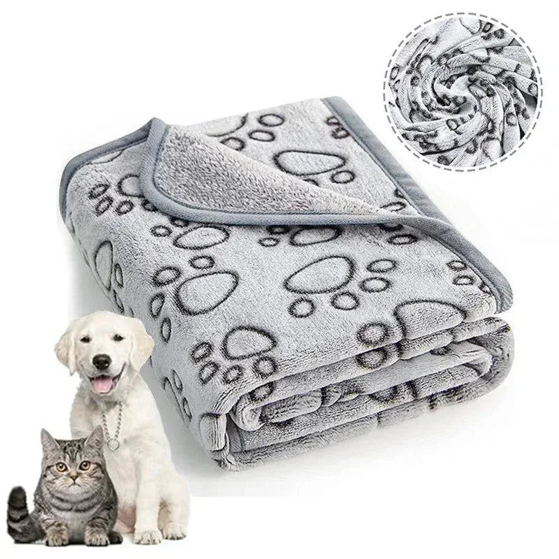 Manta Suave y Cálida para Perros y Gatos Diseño Cartoon
