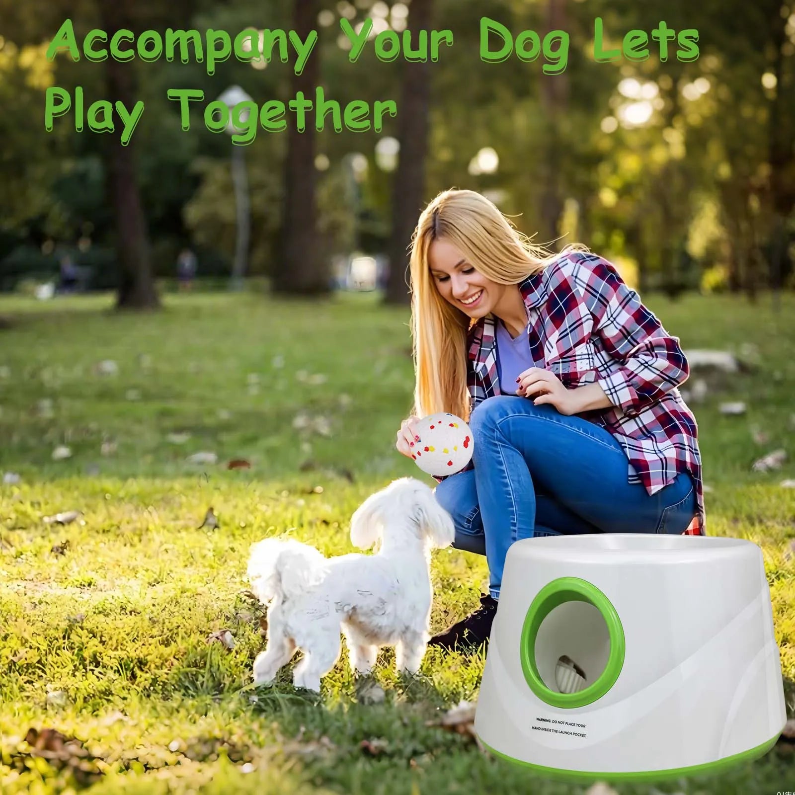 Lanzador Automático de Pelotas para Perros Juguete Interactivo Recargable