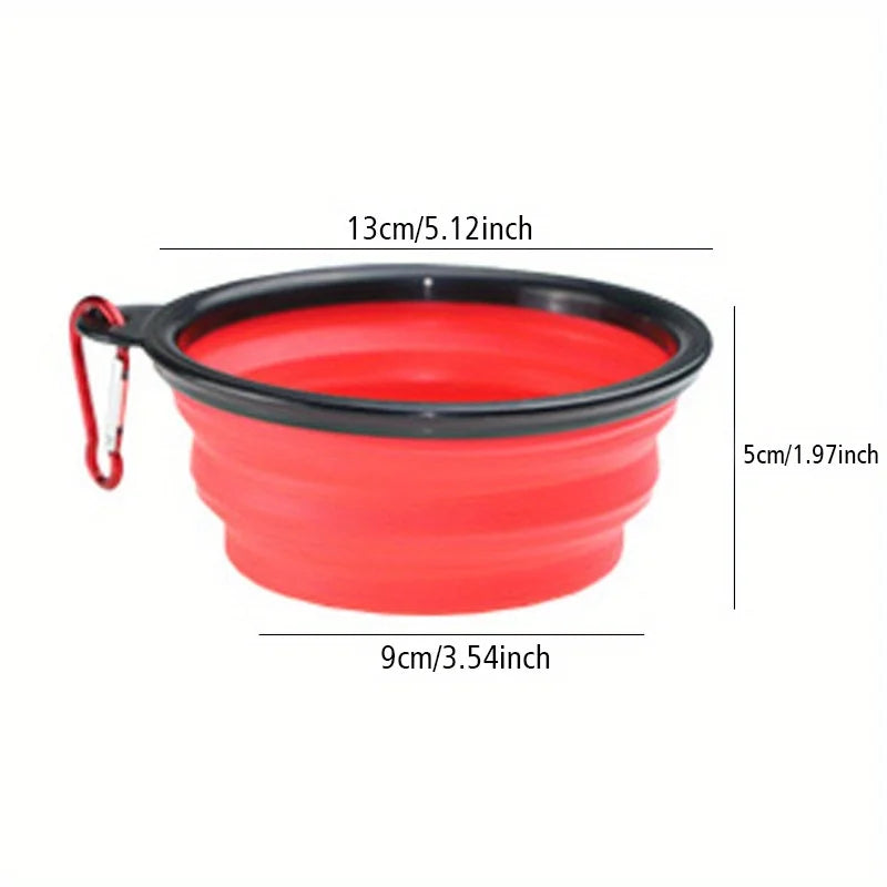 Cuenco Plegable para Perros Portátil de Viaje para Agua y Comida
