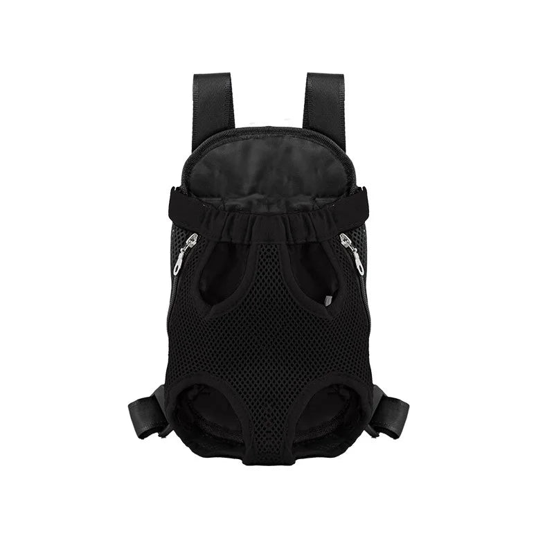 Mochila Transportín Frontal para Perros y Gatos Pequeños Transpirable y Ajustable