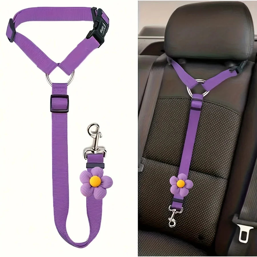 Cinturón de Seguridad para Perros para Coche Ajustable y Resistente