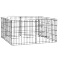 PawHut Parque plegable para perros con puerta y 8 paneles