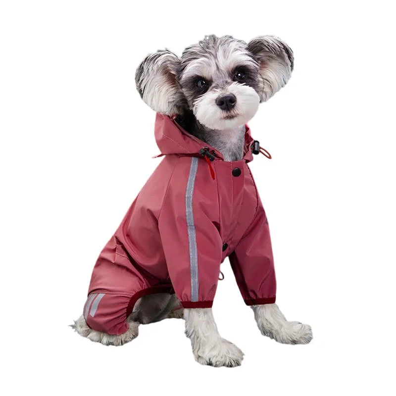 Impermeable Reflectante para Perros con Cobertura Completa