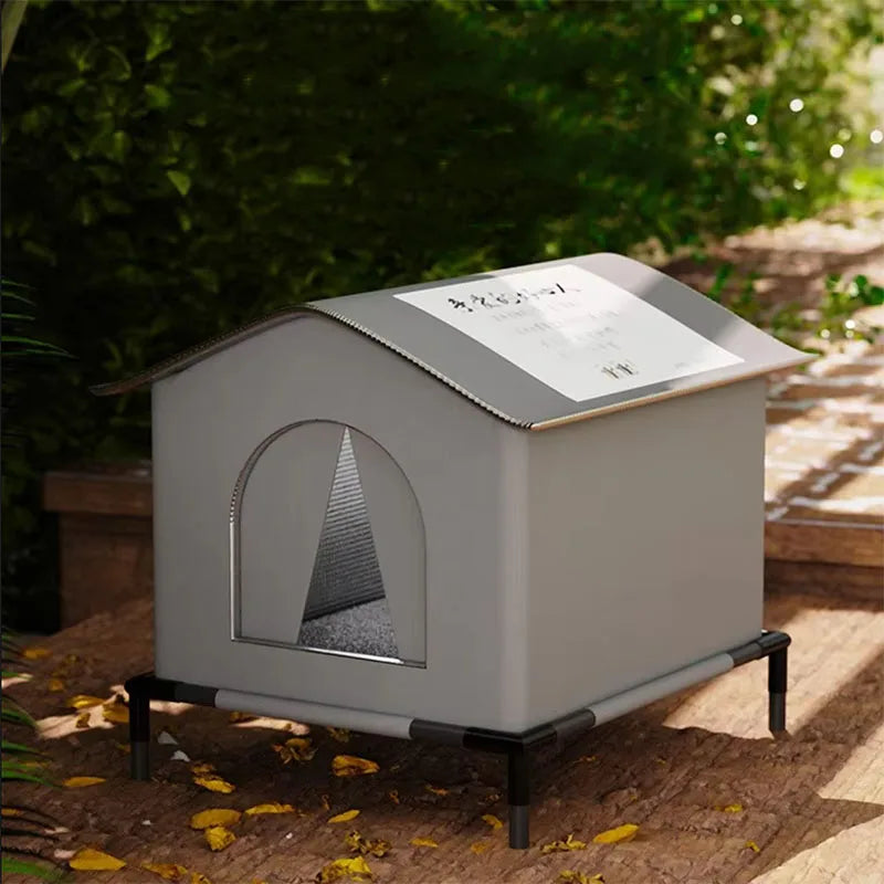 Caseta plegable impermeable para perros pequeños y gatos