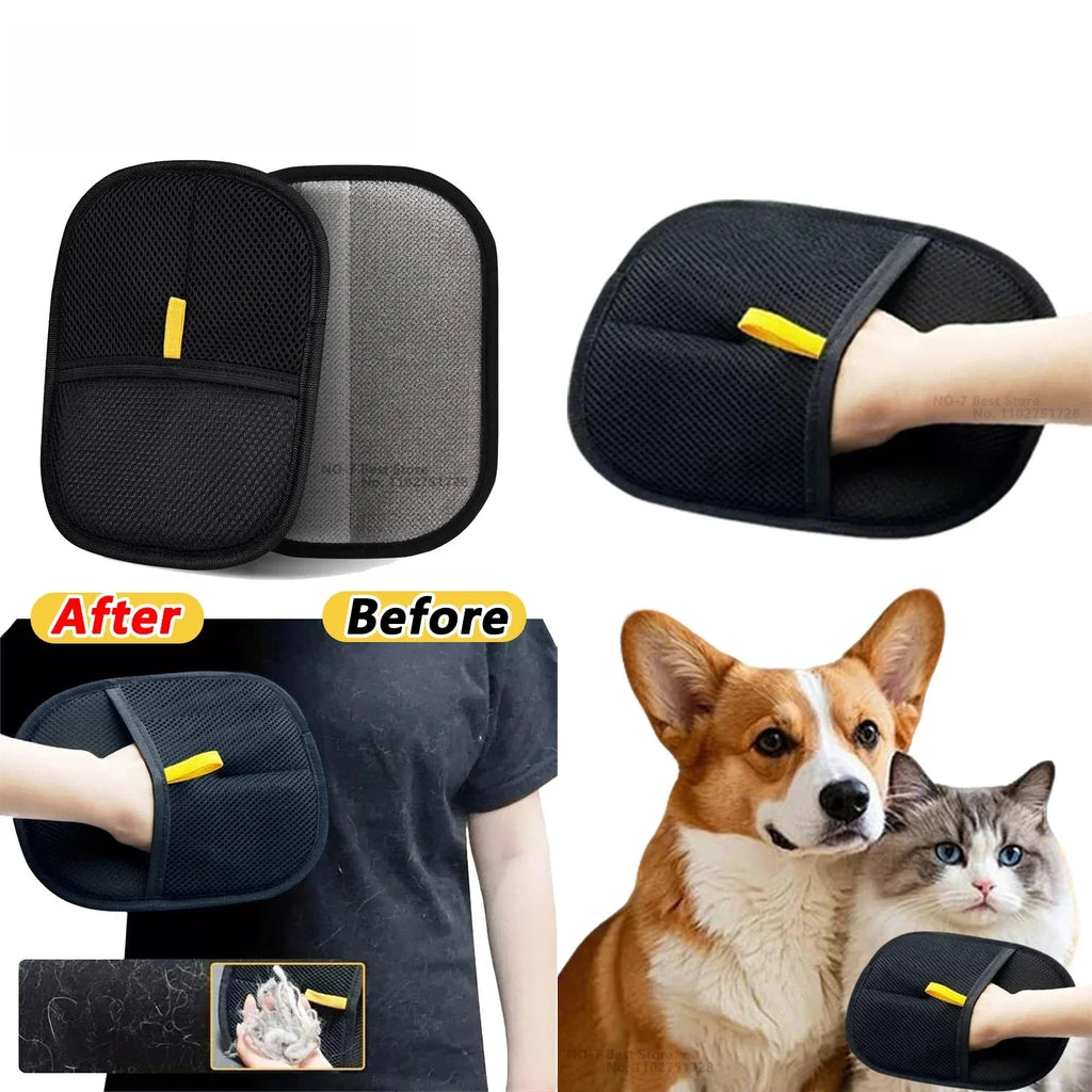 Guante Quitapelos Reutilizable para Perros y Gatos de Doble Cara