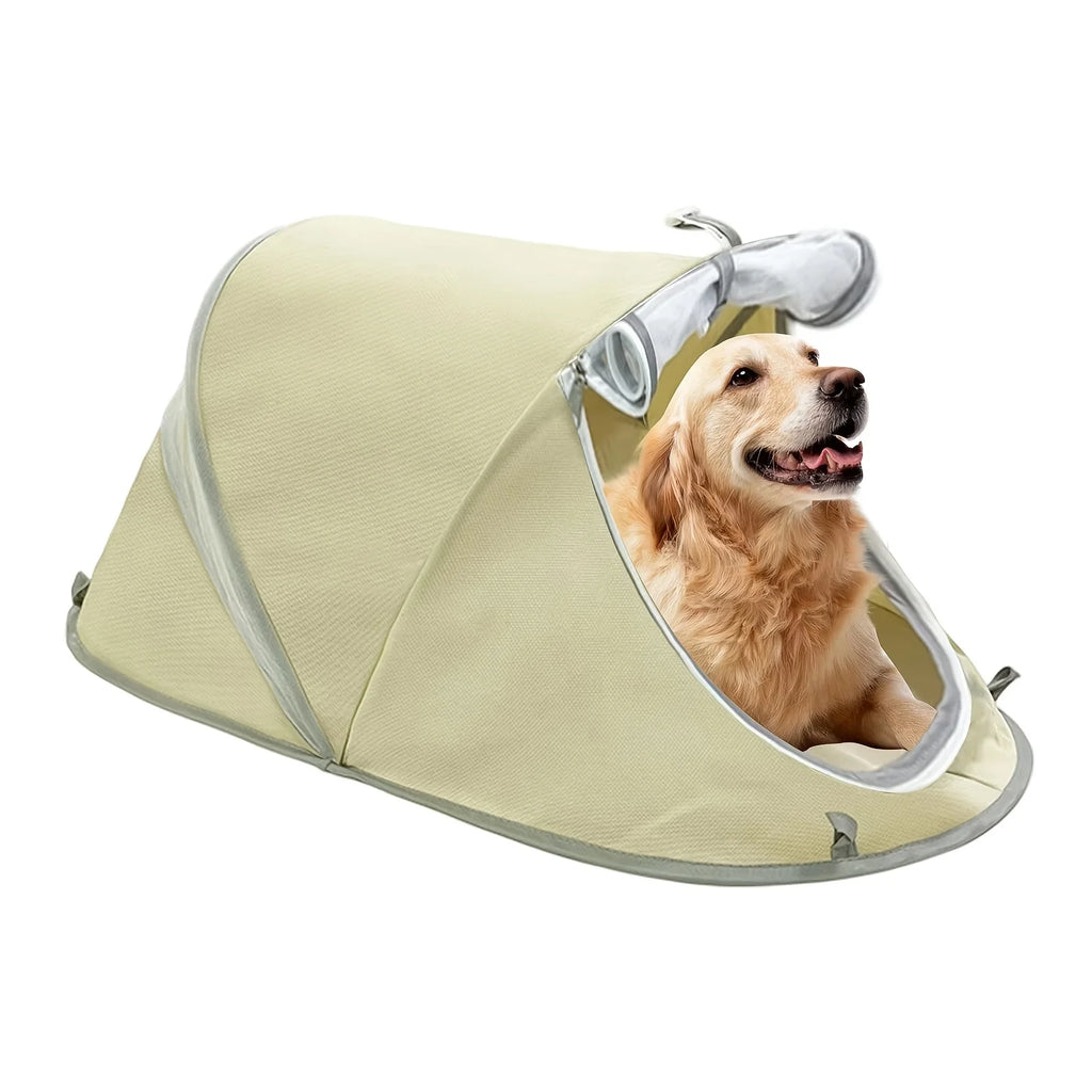 Tienda portátil para perros con protección solar e impermeable
