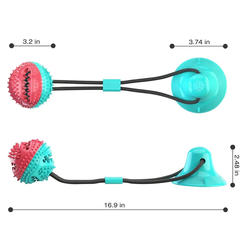 Juguete Interactivo para Perros con Ventosa y Dispensador de Snacks